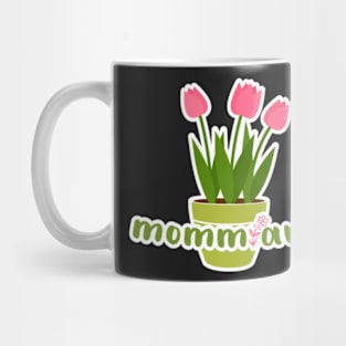 mommiana.mommiana gift.mommiana flower Floral design Cute gift for girls heart & Vas illustration Mug